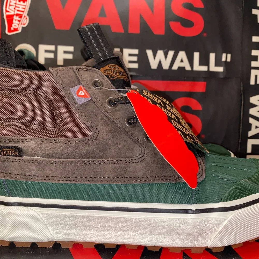 Vans Sk8-HI Del Pato MTE-2 All Weather Brown & Green Men's 7.5 VN0A5JMNBGS